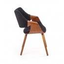 Стул HALMAR K396 орех/черный